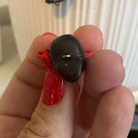 NEW Day of the Dead Drop Earrings Black Skull with Red Rose Flower Crown Tops - Picture 5 of 10